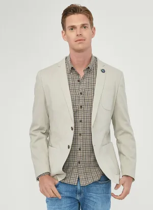 16890 Beige Slim Fit Jacket