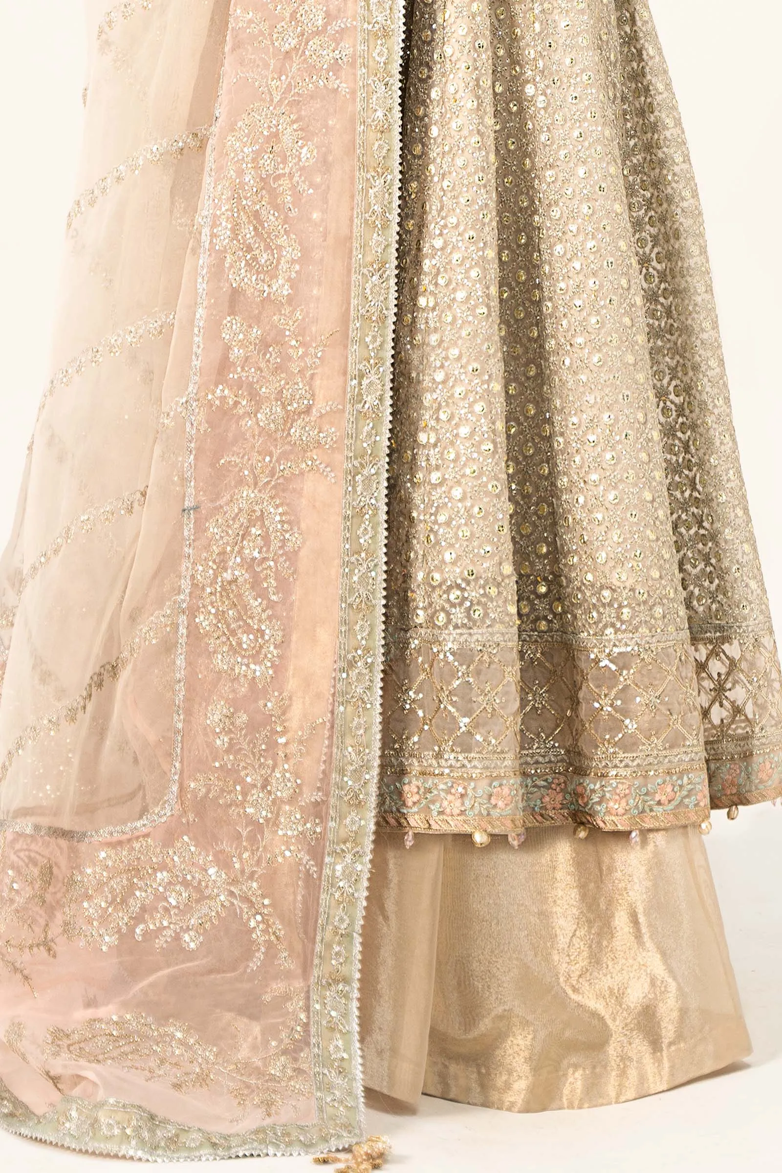 3 Piece Embroidered Organza Suit | SF-W24-07