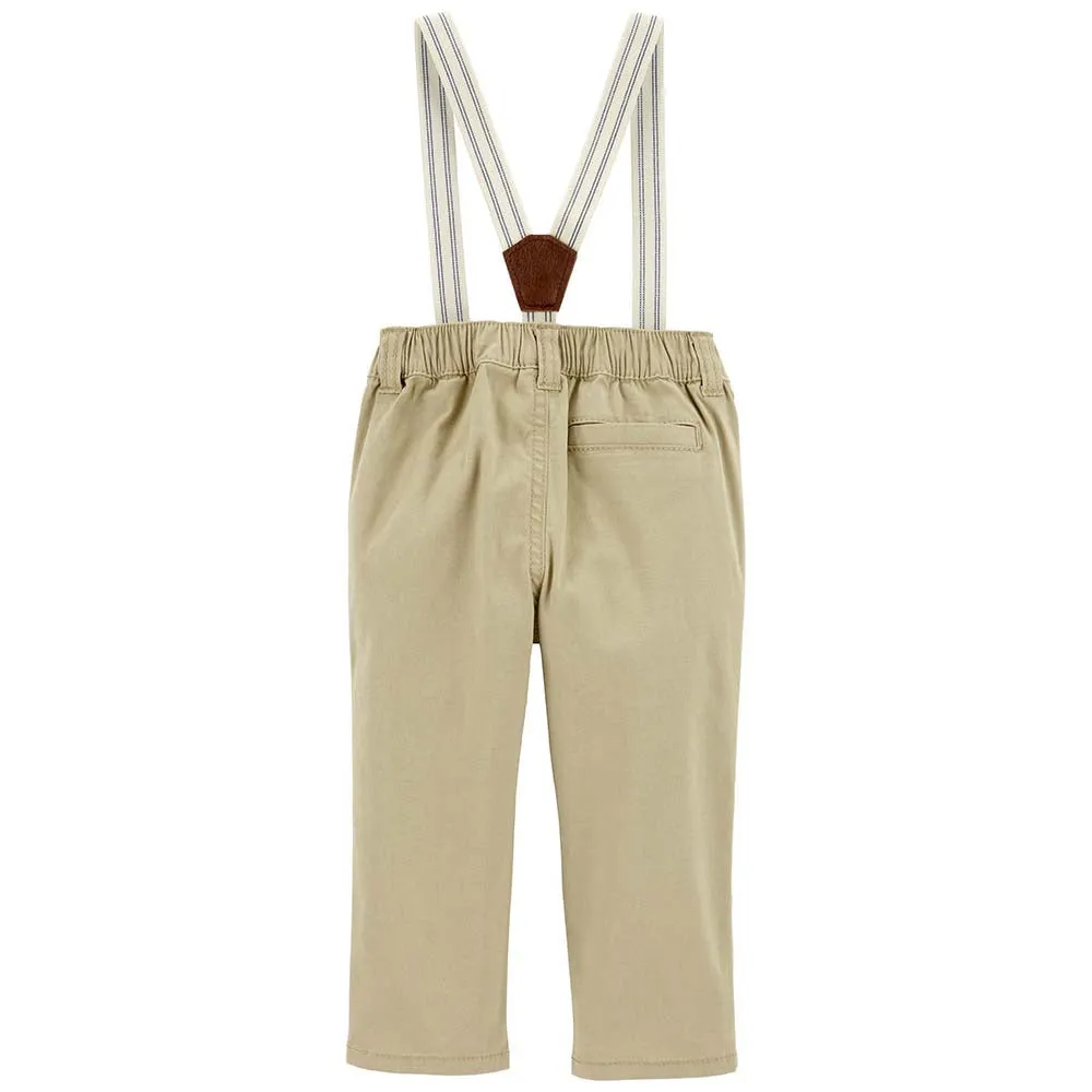 Baby Boys' Twill Suspender Pants 1Q433210