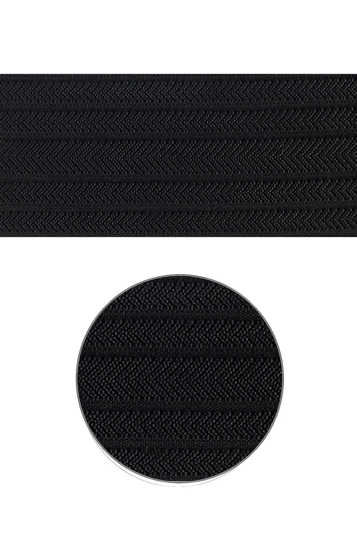 Black Knitted Strong Stretchable Elastic