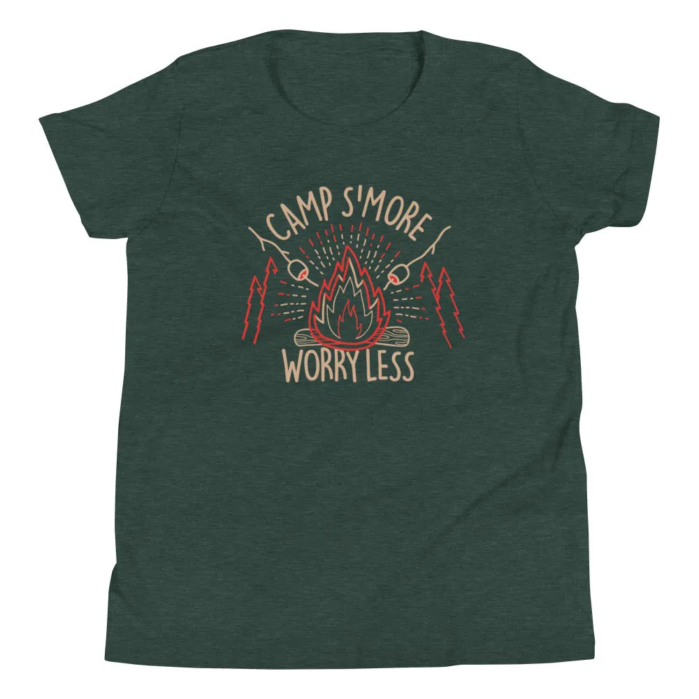 Camp S'more Worry Less Kid's Youth Tee