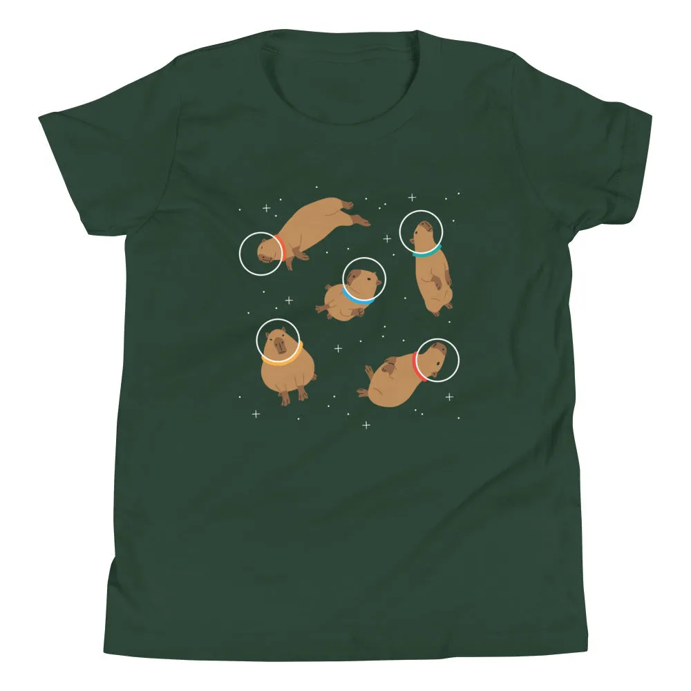 Capybaras In Space Kid's Youth Tee