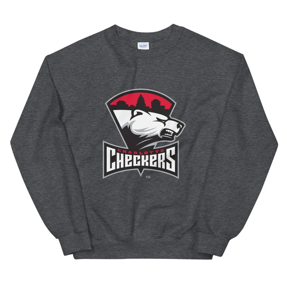 Charlotte Checkers Adult Primary Logo Crewneck Sweatshirt