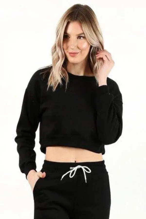 Crop Crewneck-8 Colors