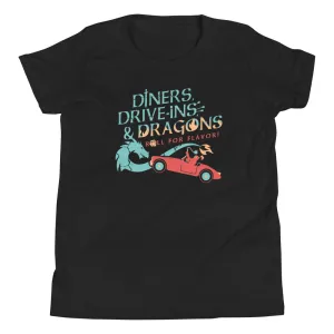 Diners, Drive-ins, & Dragons Kid's Youth Tee