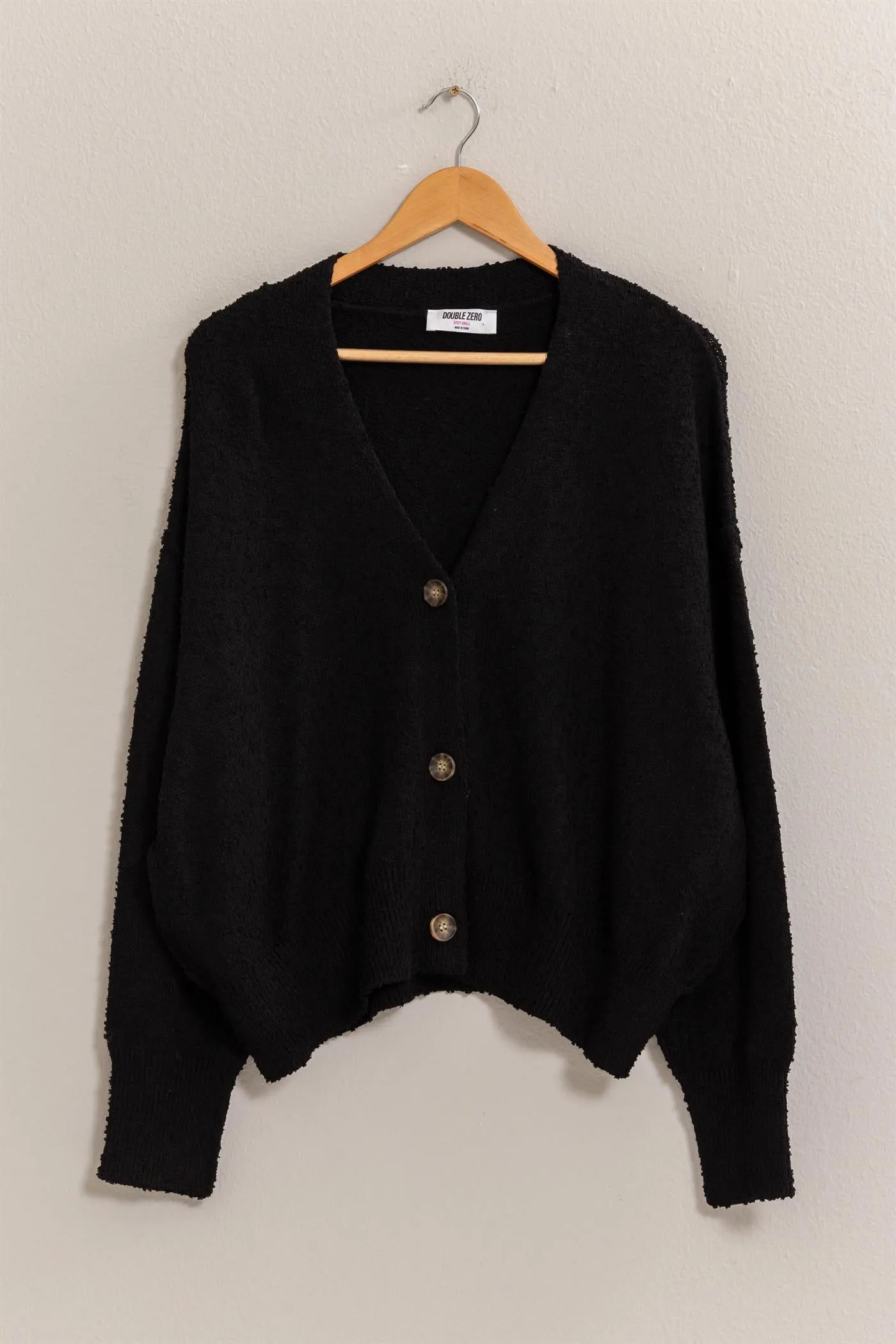 DZ25A044-Button-Up Closures Cardigan Sweater