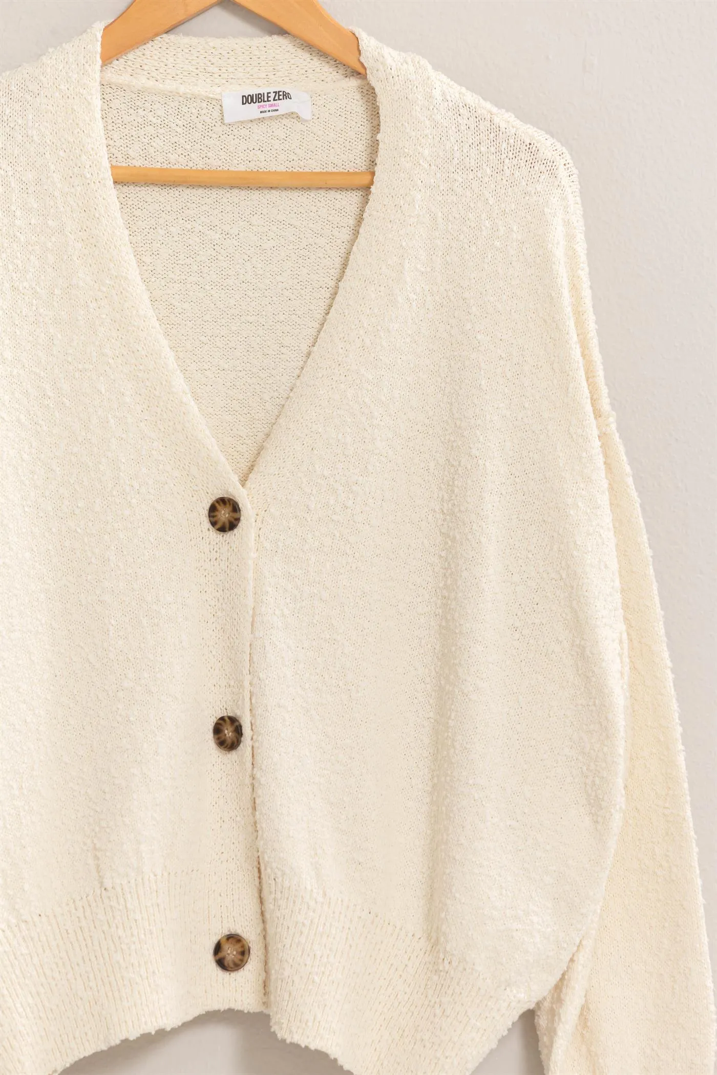 DZ25A044-Button-Up Closures Cardigan Sweater