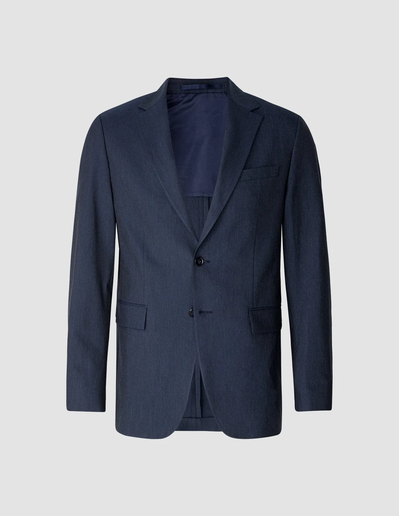 Essential Blazer Navy Melange Regular