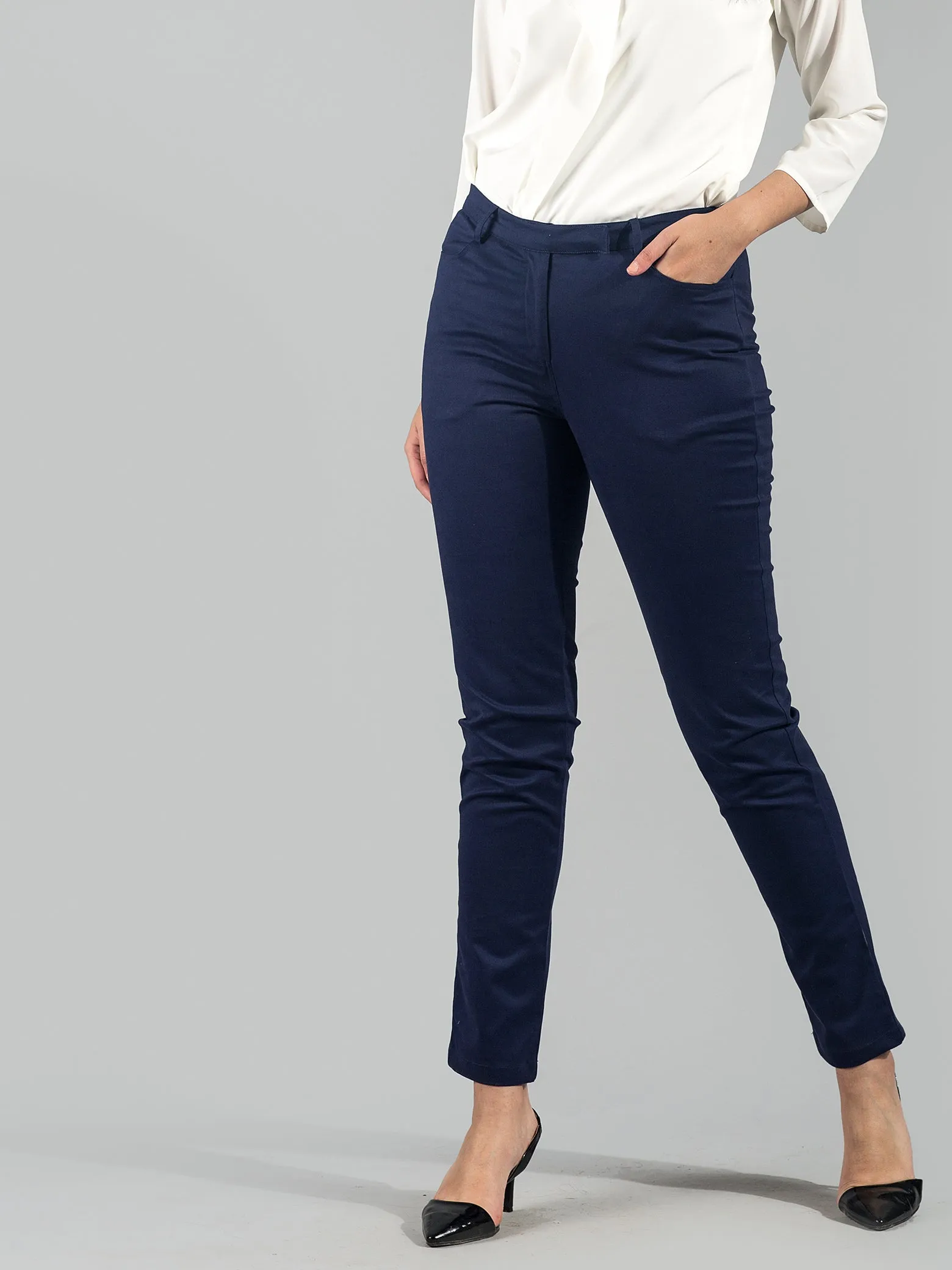 Essential Comfort Trousers - Navy