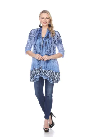 Ethereal Blue Dreamscape Cardigan