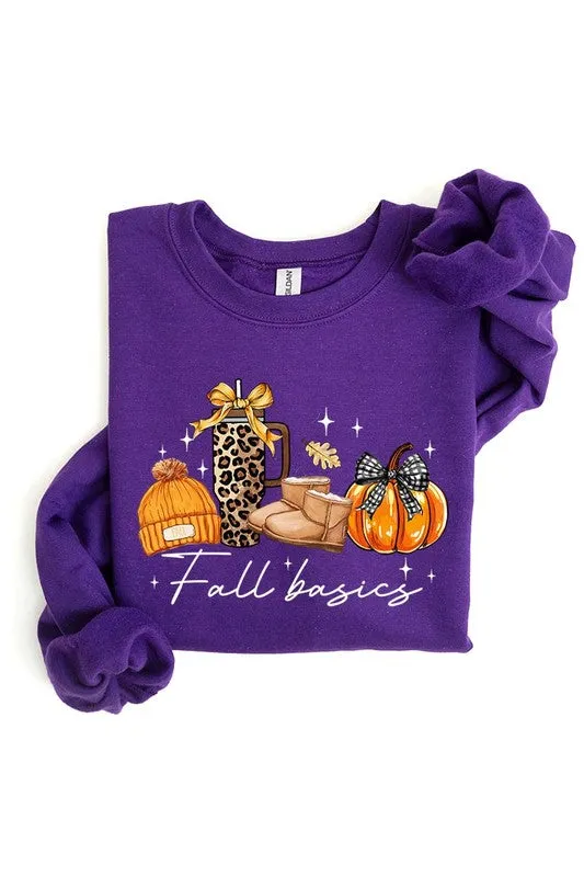 Fall Basics Graphic Fleece Sweatshirts