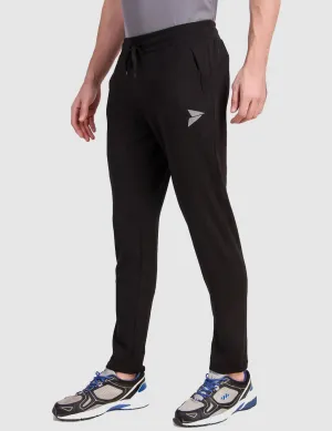 Fitinc Black Trackpant with Concealed Zipper Pockets