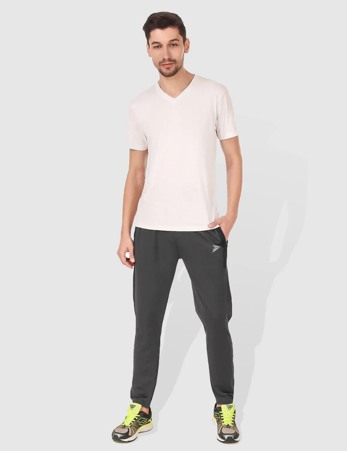 Fitinc Regular fit Grey Activewear Trackpant