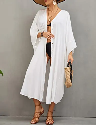 Flowy Kimono Swimsuit Cover Ups for Women