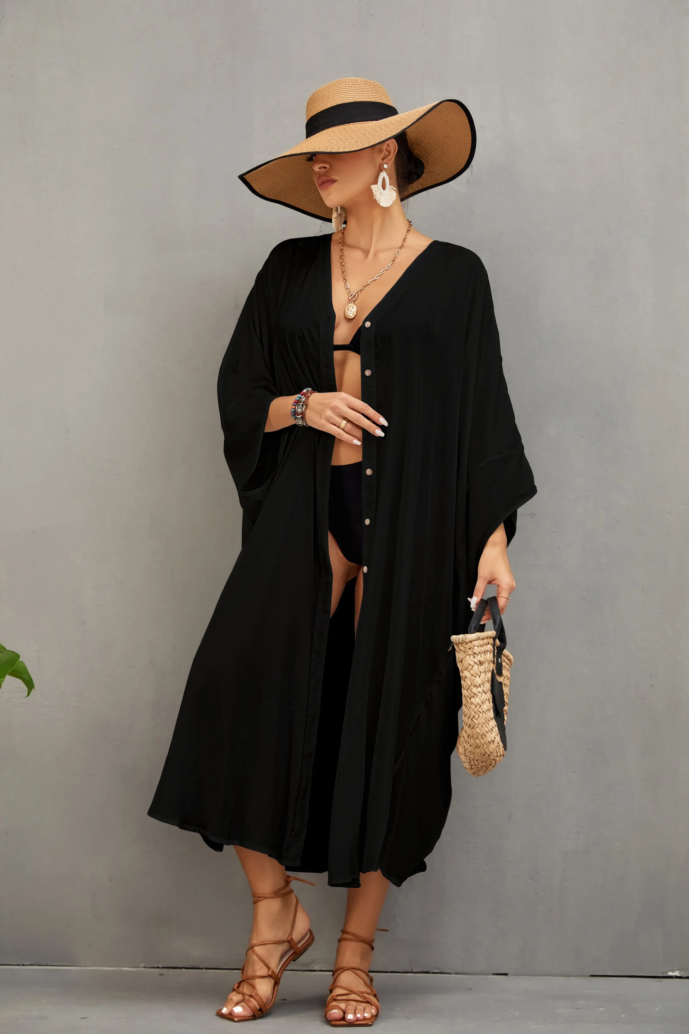 Flowy Kimono Swimsuit Cover Ups for Women