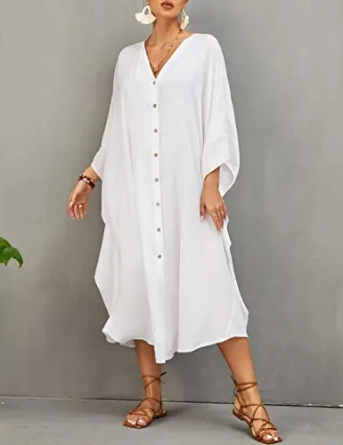 Flowy Kimono Swimsuit Cover Ups for Women