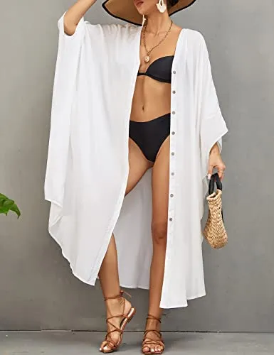 Flowy Kimono Swimsuit Cover Ups for Women