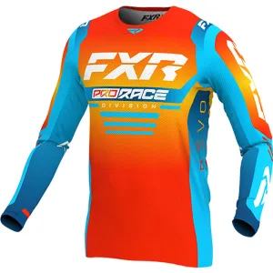 FXR  Revo MX Jersey 24 Lightweight Breathable Mesh Slim Fit Drop Tail Sunrise