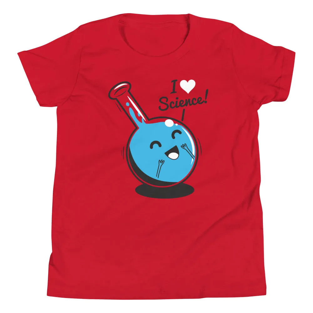 I Heart Science Kid's Youth Tee