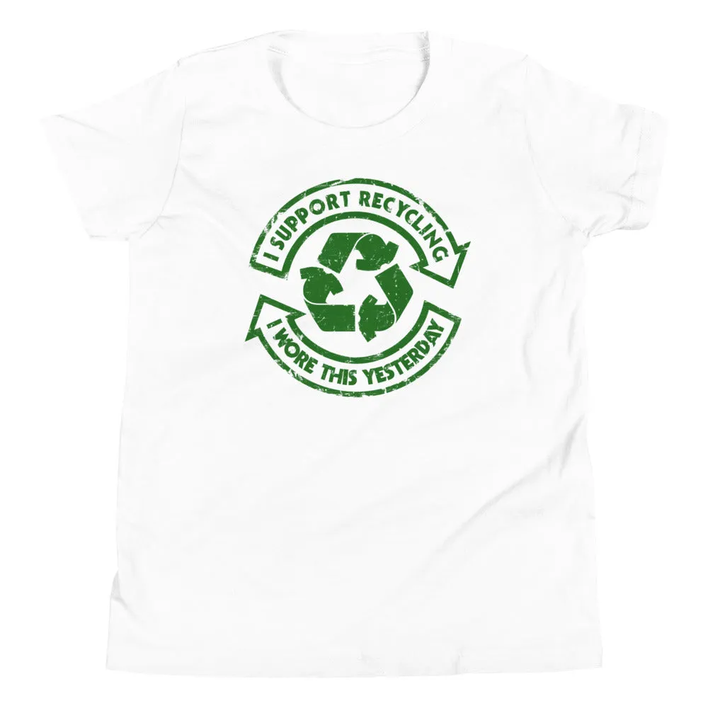 I Support Recycling Kid's Youth Tee