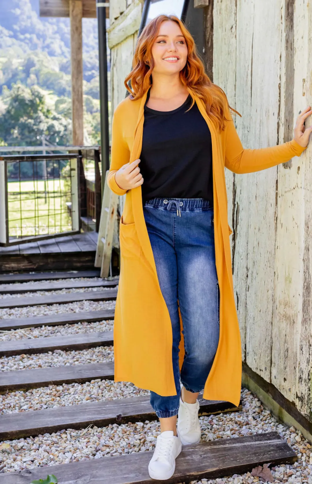 Jane Cardigan in Mustard