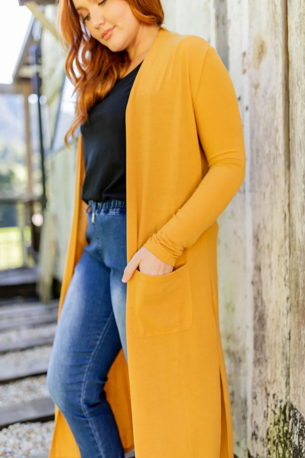 Jane Cardigan in Mustard