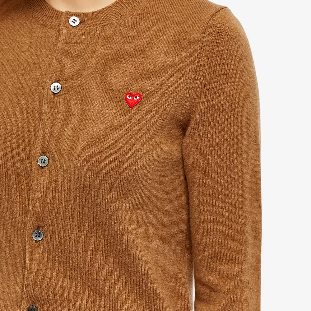 Jumper Comme de Garcons Play Women's Small Heart Button Front Cardi