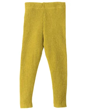 KNITTED LEGGINGS - curry