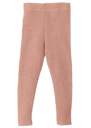 KNITTED LEGGINGS - rose