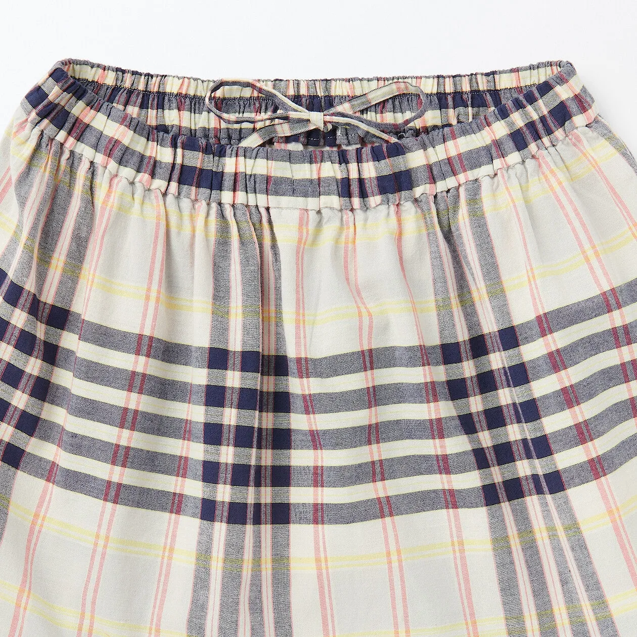 Madras Check Flare Skirt