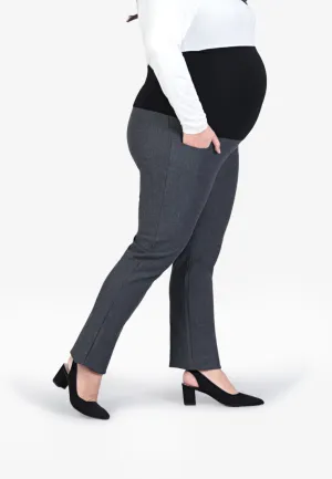 Maminka Maternity Formal Work Pants - Grey