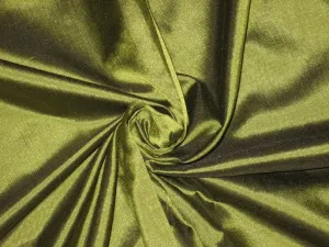 Mary Ann plain silk fabric Pistachio Green Shot silk 44&quot;