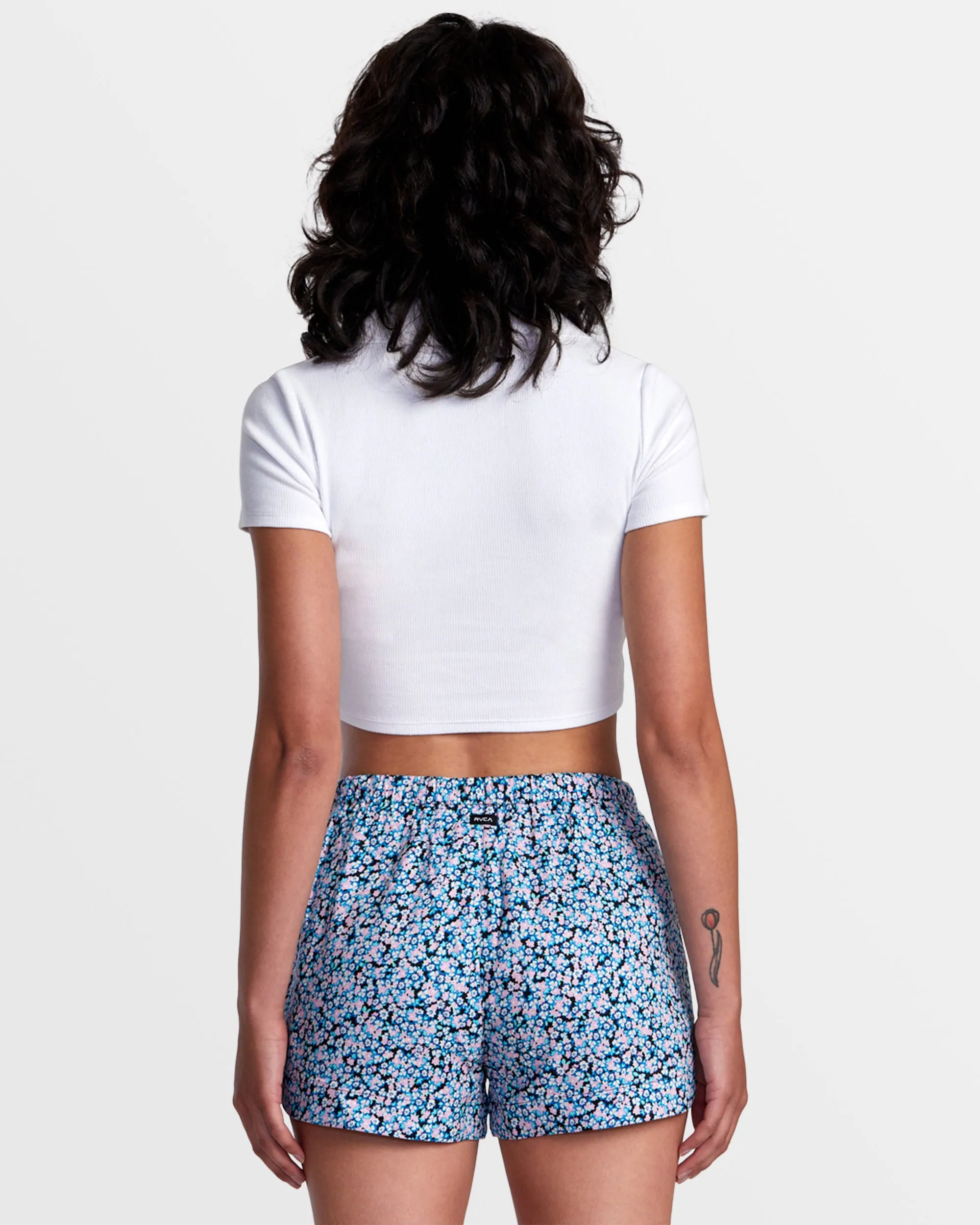 New Yume Printed Shorts - Black Floral