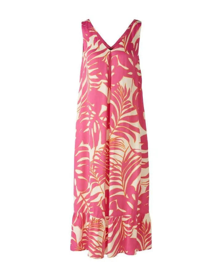 Oui Palm Print Maxi Dress