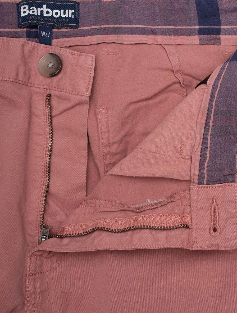 Overdyed Twill Shorts Pink Clay