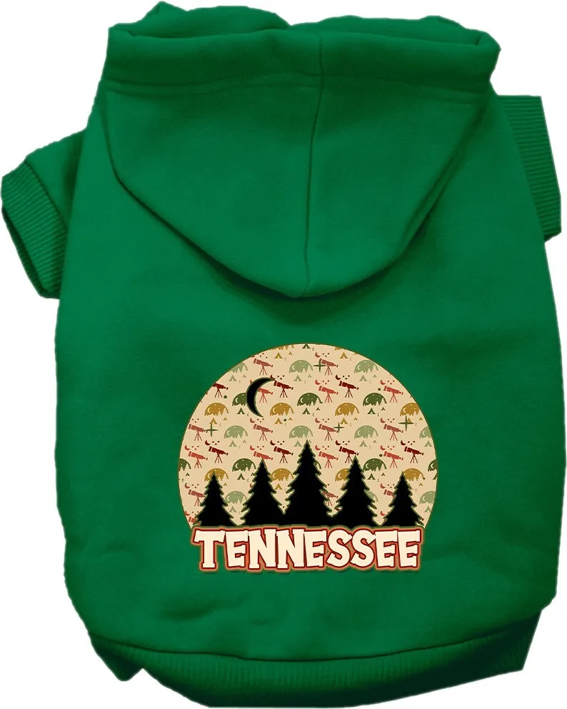 Pet Dog & Cat Screen Printed Hoodie for Medium to Large Pets (Sizes 2XL-6XL), "Tennessee Under The Stars"