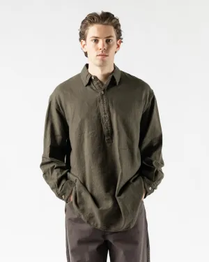 Pilgrim Surf   Supply McCarthy Popover Shirt in Olive