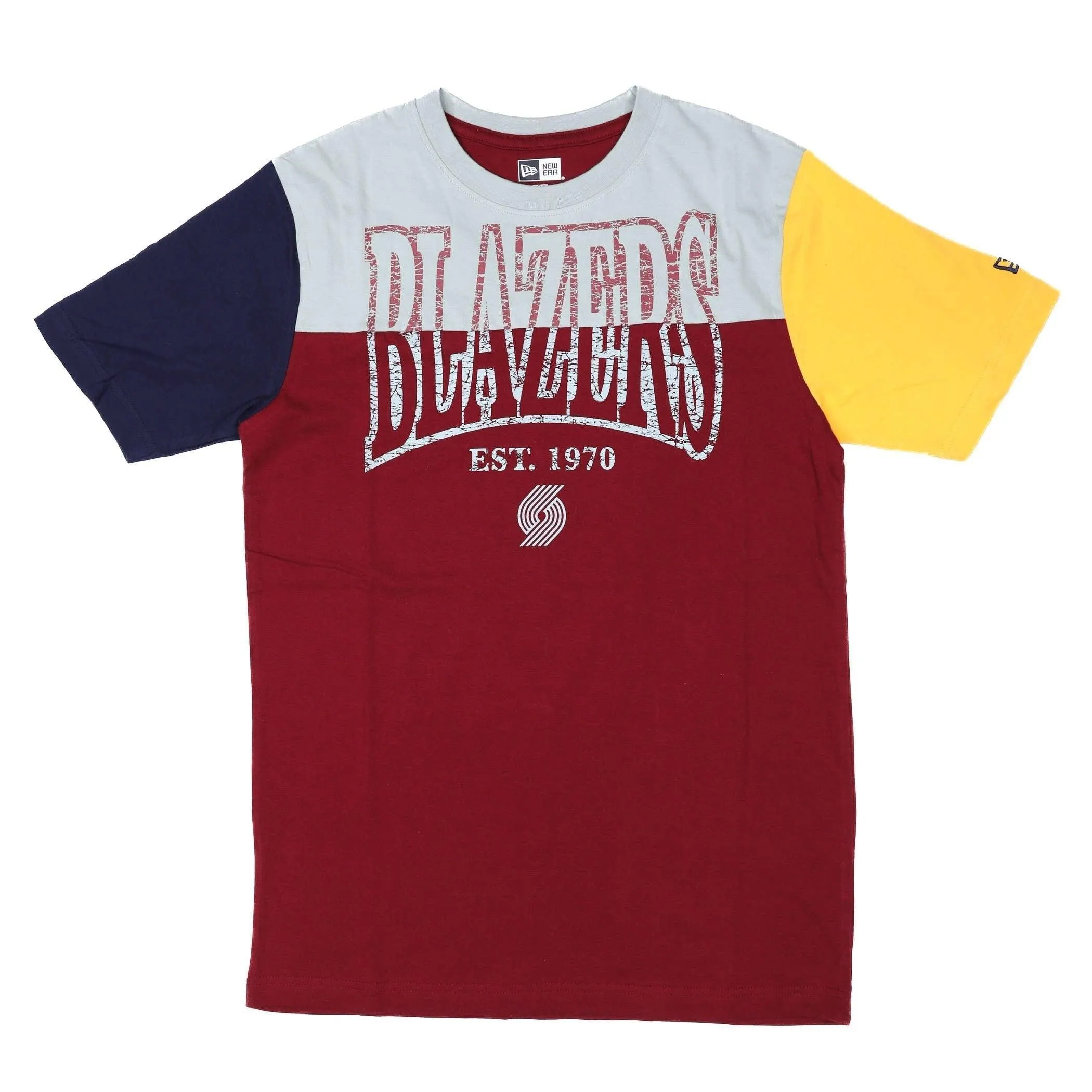 Portland Trail Blazers New Era Color Pop Split Blazers Tee