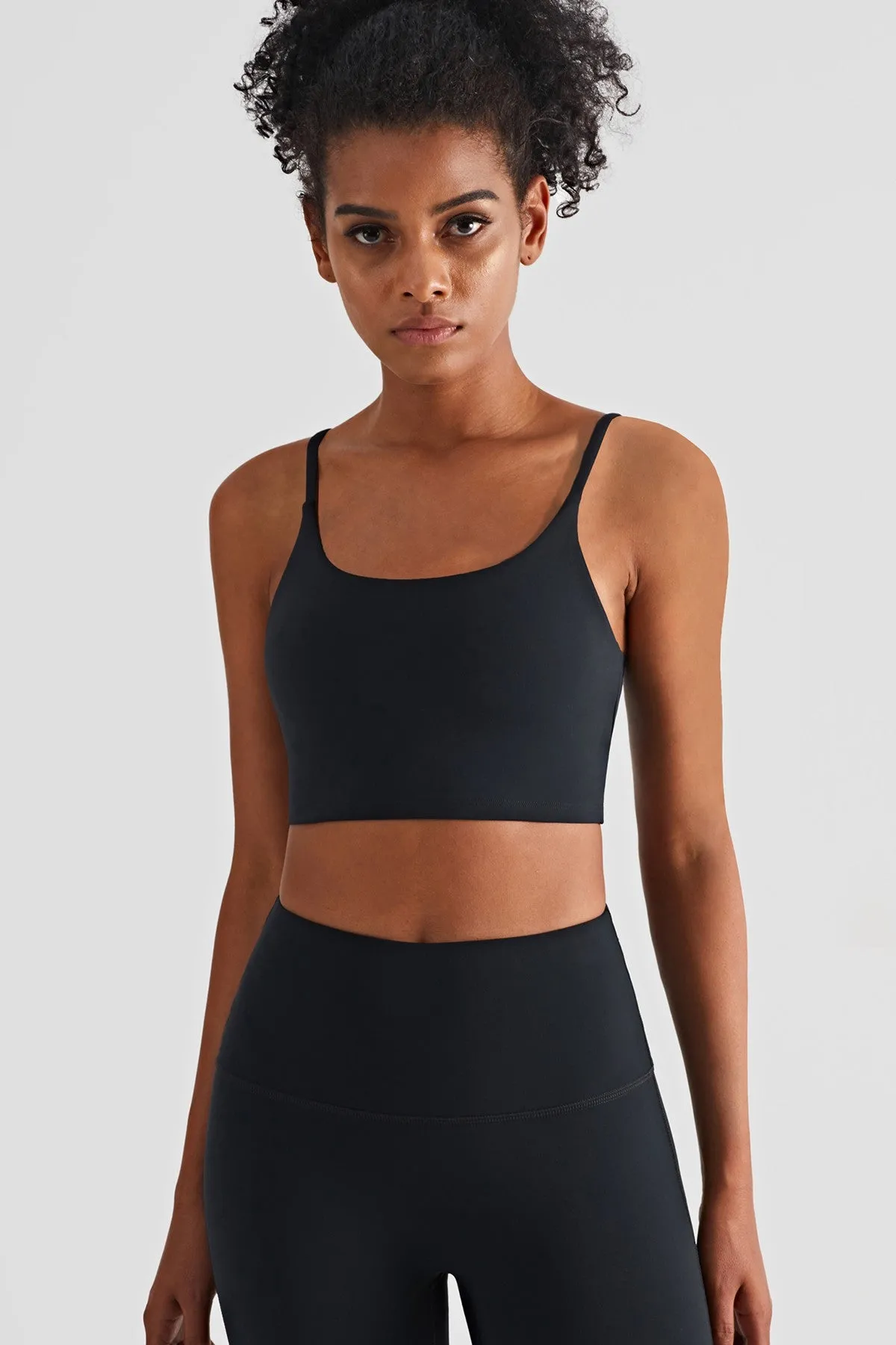 Spaghetti Straps Sports Bra & Leggings Set Activewear