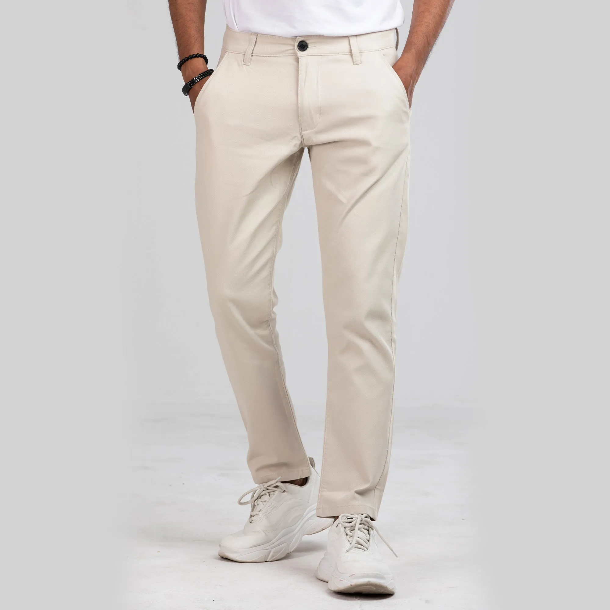 Stretchable Chino Pant - Cream