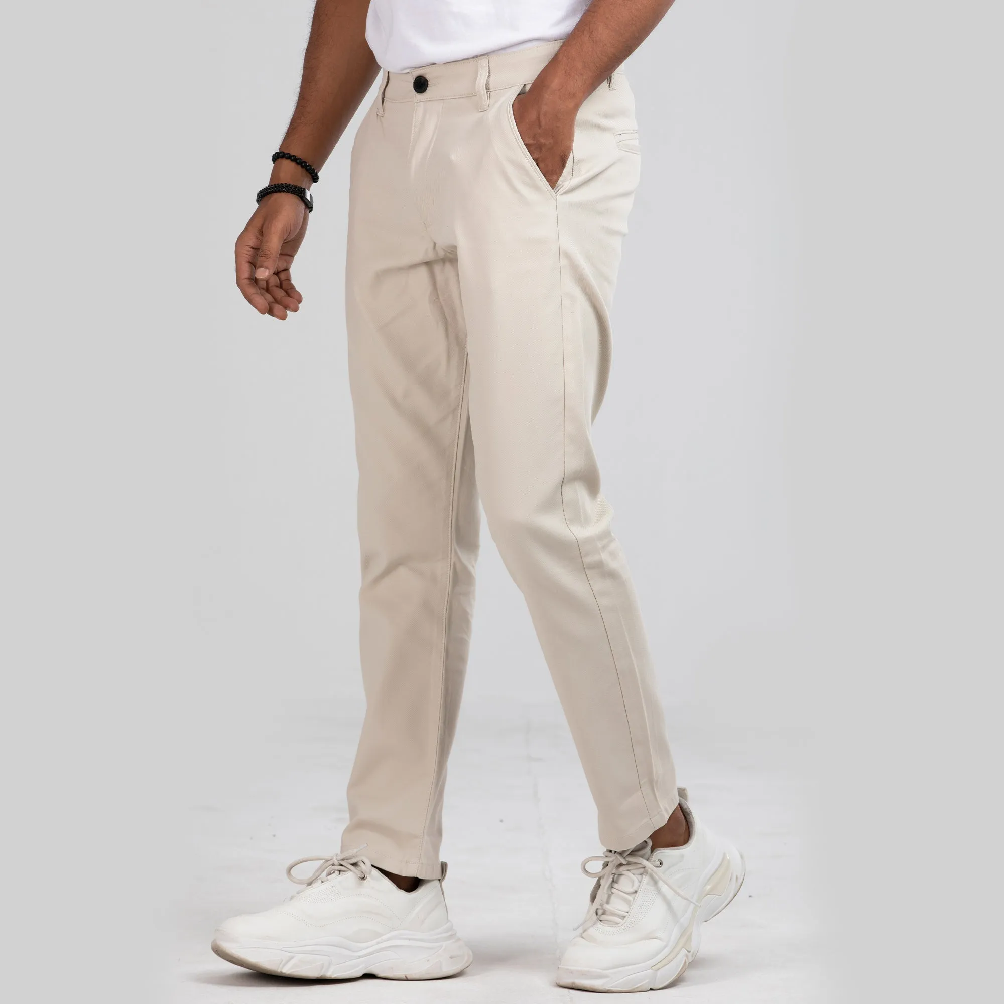 Stretchable Chino Pant - Cream