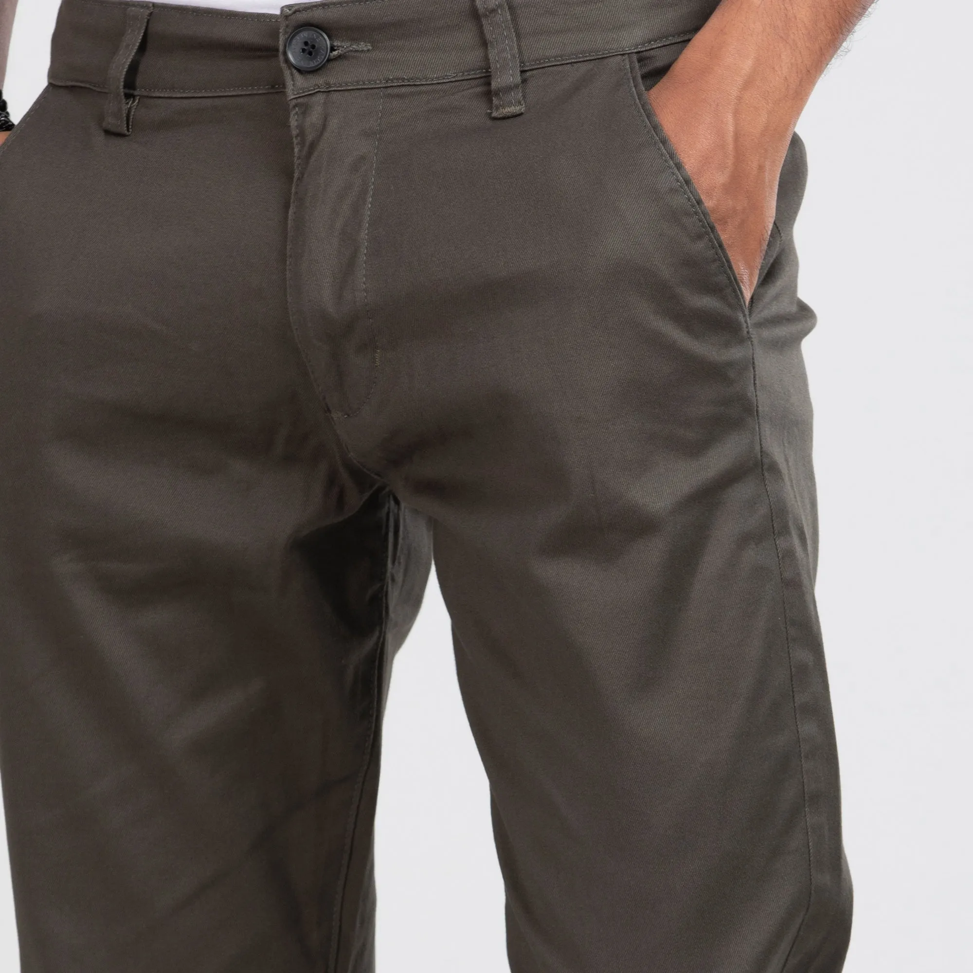 Stretchable Chino Pant- Dark Olive