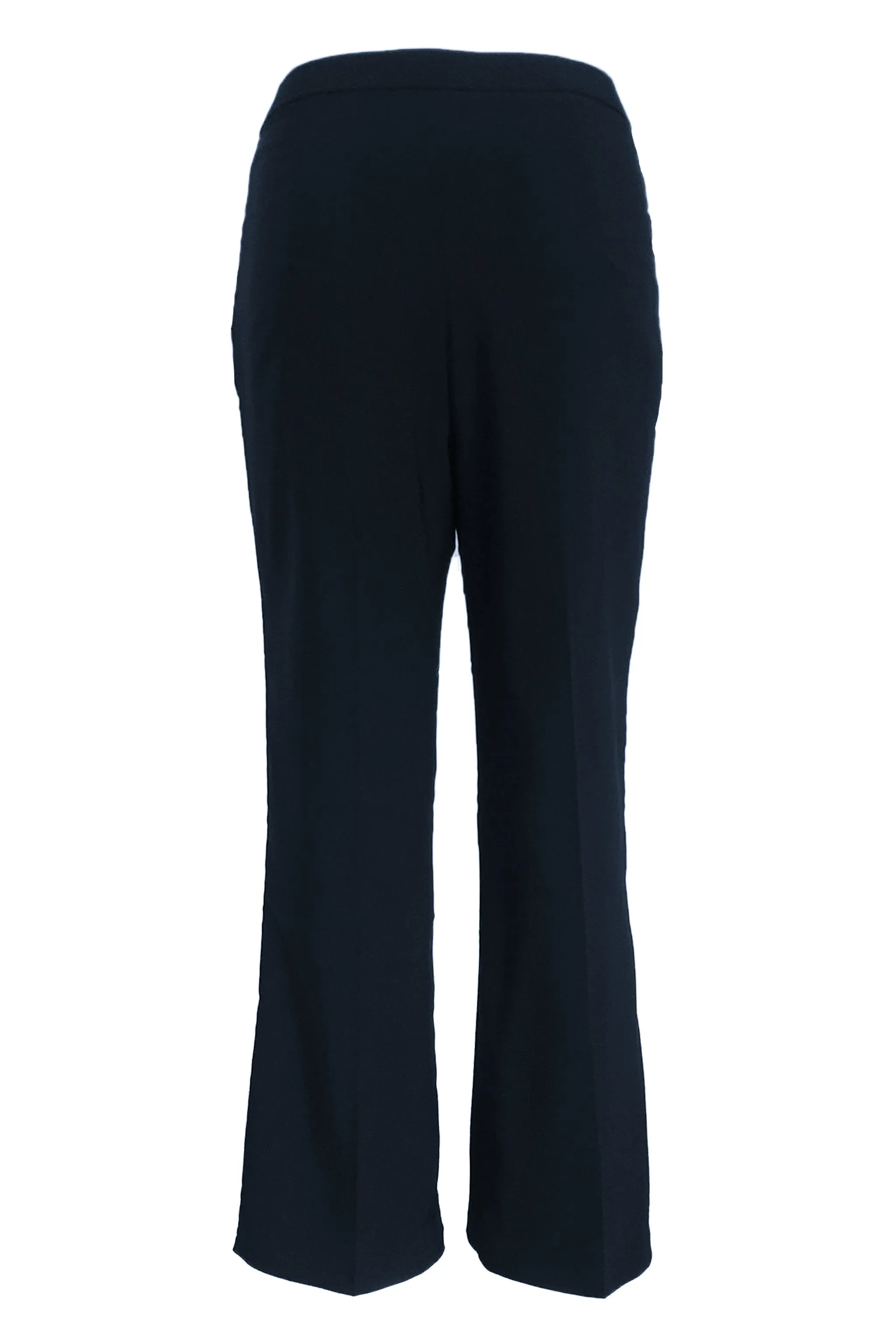 Stretchable Straight Cut Office Pants - Blue