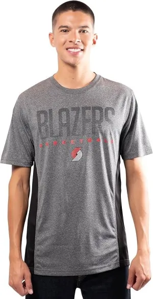 Ultra Game NBA Official Men’s Super Soft Supreme T-Shirt - Unisex, Portland Trail Blazers, Heather Charcoal|Portland Trail Blazers