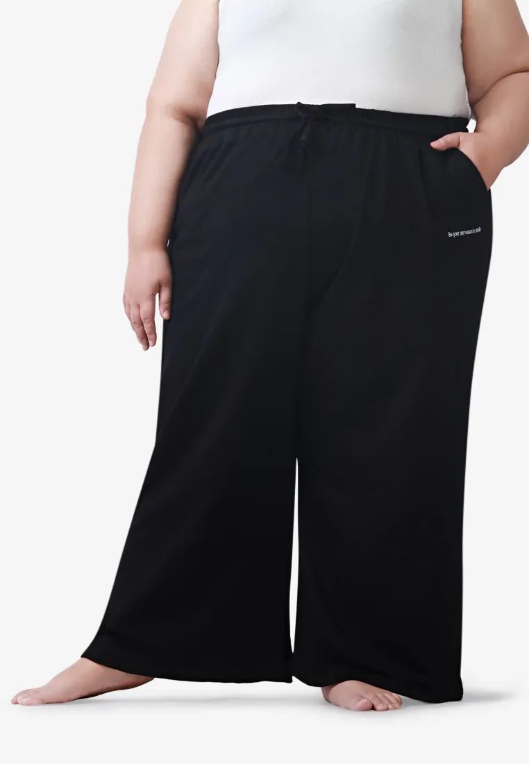 Werra Premium Staycation Wide Leg Pants - Black