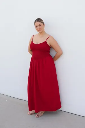 YARA DRESS RED